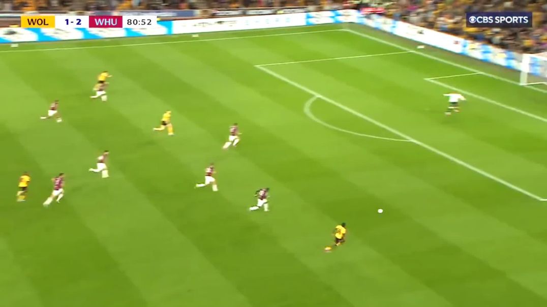 Wolves [2] - 2 West Ham - Jorgen Strand Larsen 82'