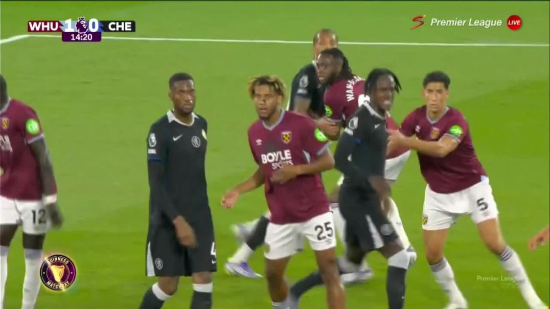 ⁣West Ham United 1 - [1] Chelsea - João Pedro 15