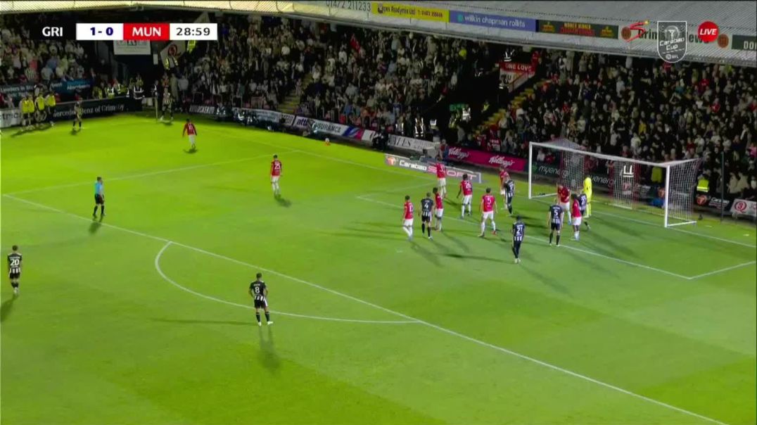 Grimsby Town [2] - 0 Manchester United - T. Warren 30'