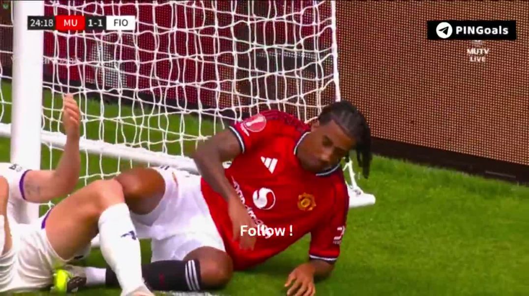 ⁣Manchester United  [1]-1  Fiorentina  – Lenny Yoro  25′