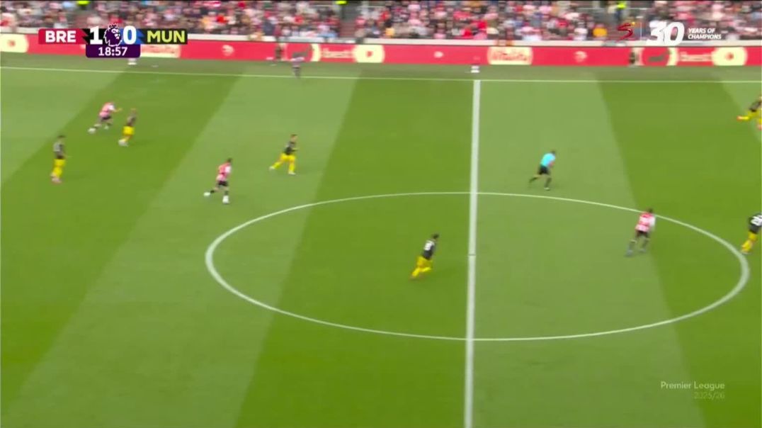 ⁣Brentford 2 - 0 Manchester United - Igor Thiago 20'