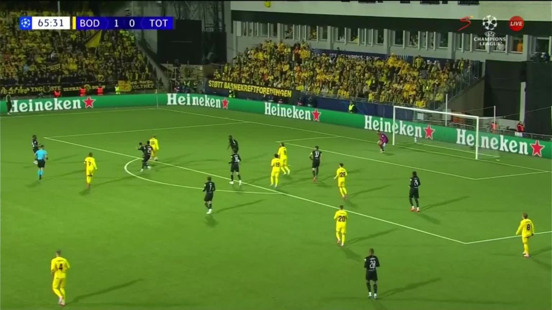 Bodoe/Glimt [2] - 0 Tottenham Hotspur - Jens Hauge 66‎'‎ great goal