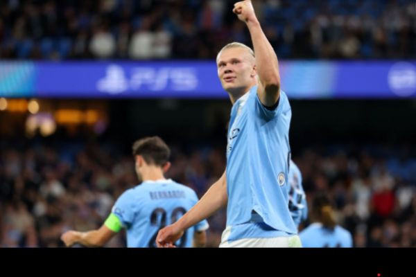 Haaland, Doku give Man City win over 10-man Napoli