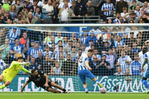 Man City lose again as Brighton deal early blow to title hopes
