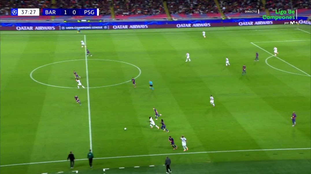 Barcelona 1 - [1] PSG - Senny Mayulu 38'