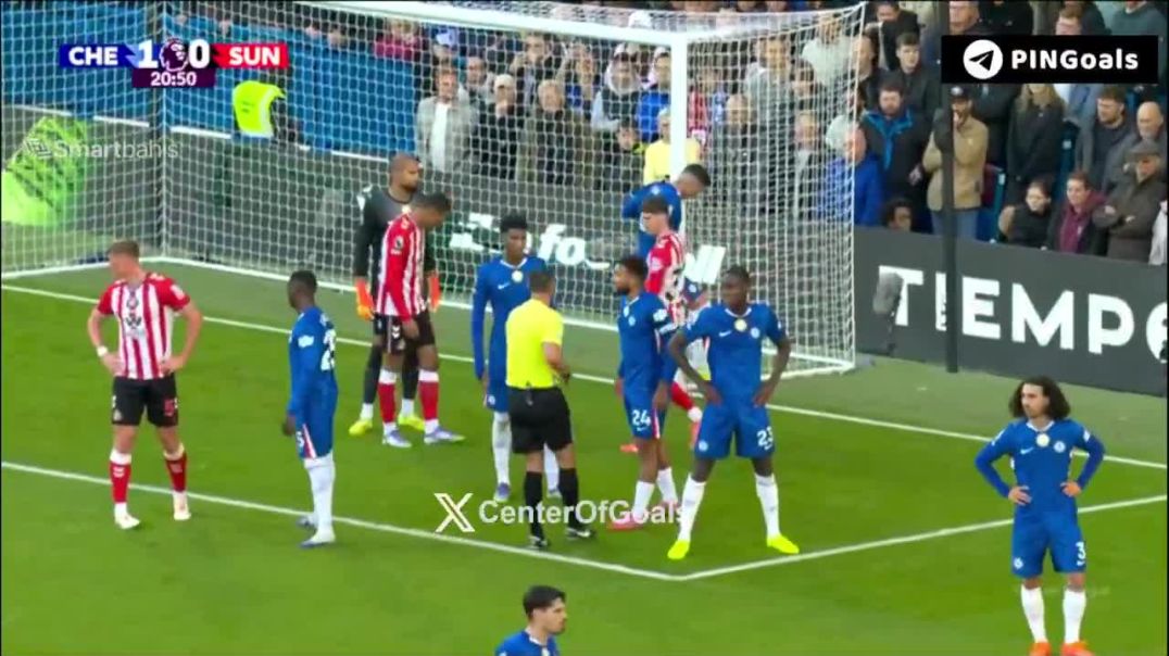 ⁣Chelsea 1-[1] Sunderland - Wilson Isidor 22'
