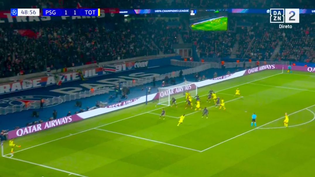 ⁣PSG 1 - 2 Tottenham - R. Kolo Muani 50'