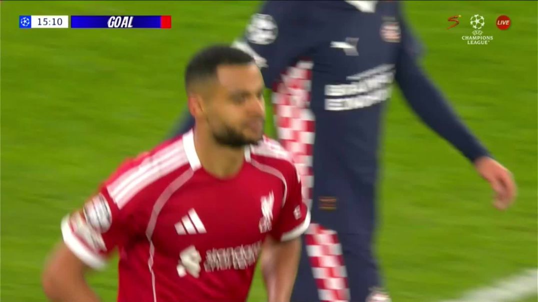 ⁣Liverpool 1 - 1 PSV - D. Szoboszlai 16'