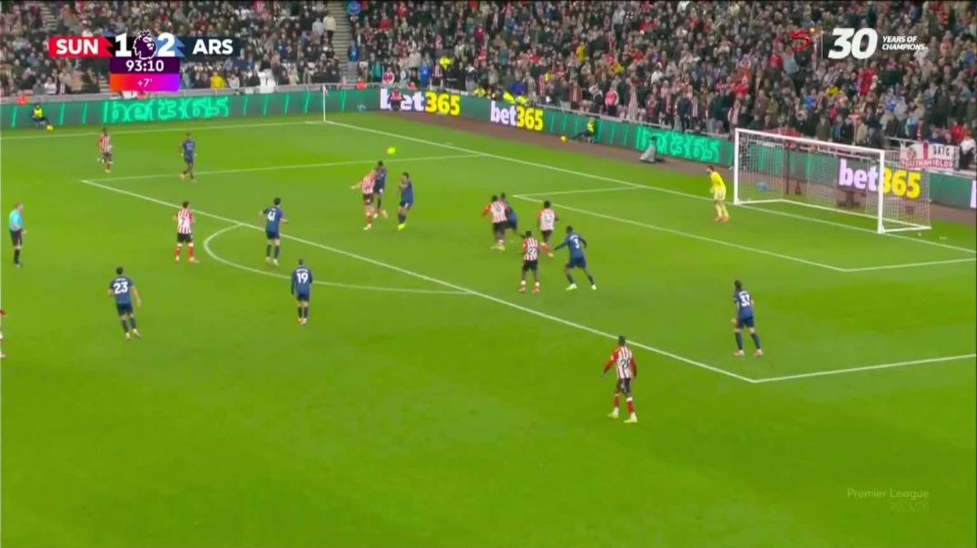 Sunderland 2 - 2 Arsenal - B. Brobbey 90+3'