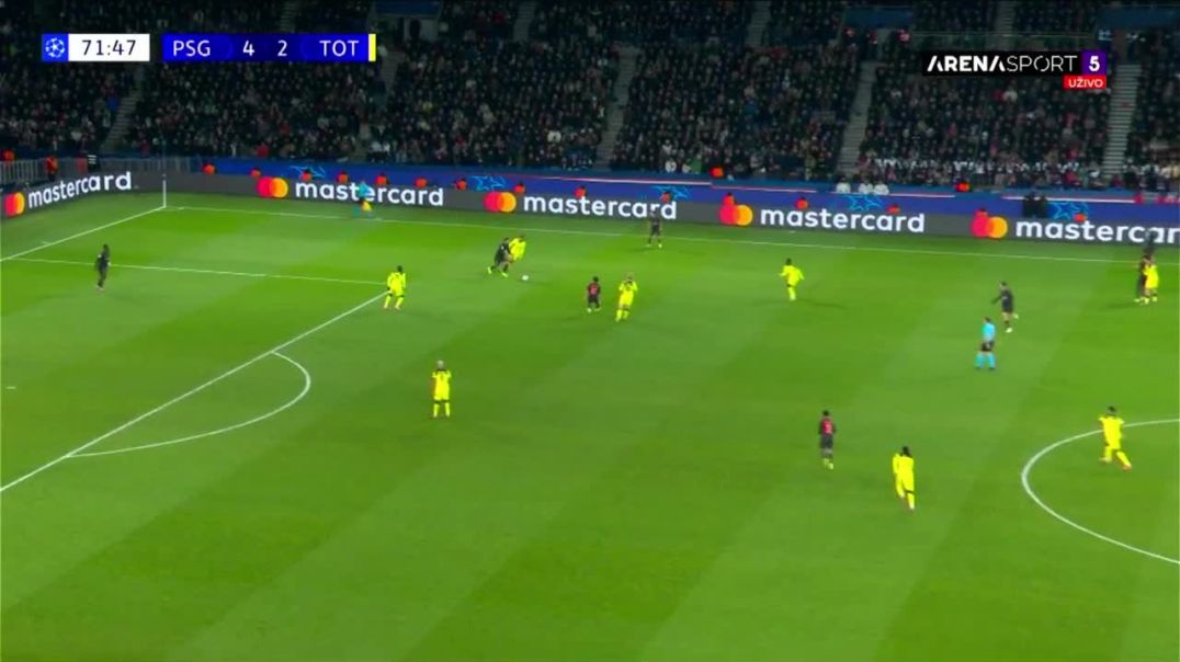 ⁣PSG 4 - 3 Tottenham - R. Kolo Muani 73'