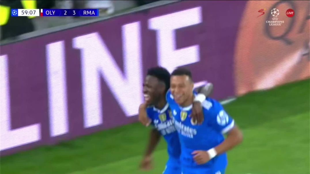 Olympiacos Piraeus 2 - 4 Real Madrid - K. Mbappé 60'