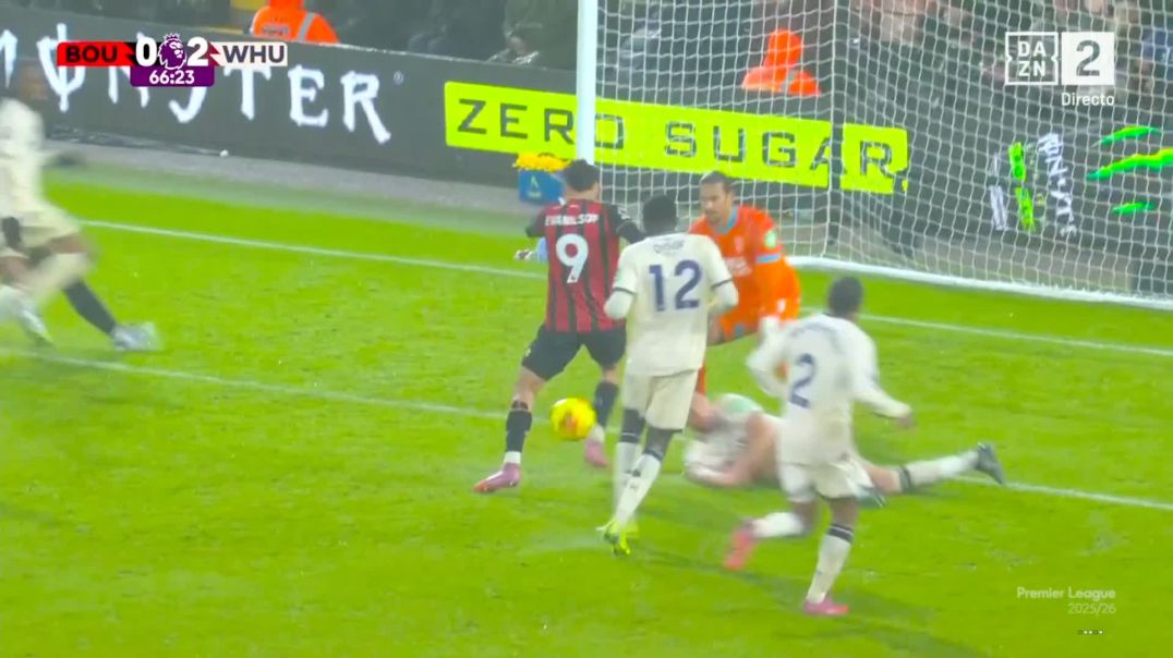 Bournemouth [1] - 2 West Ham - Marcus Tavernier Penalty 69'