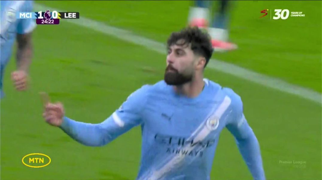 ⁣Manchester City 2 - 0 Leeds - J. Gvardiol 25'
