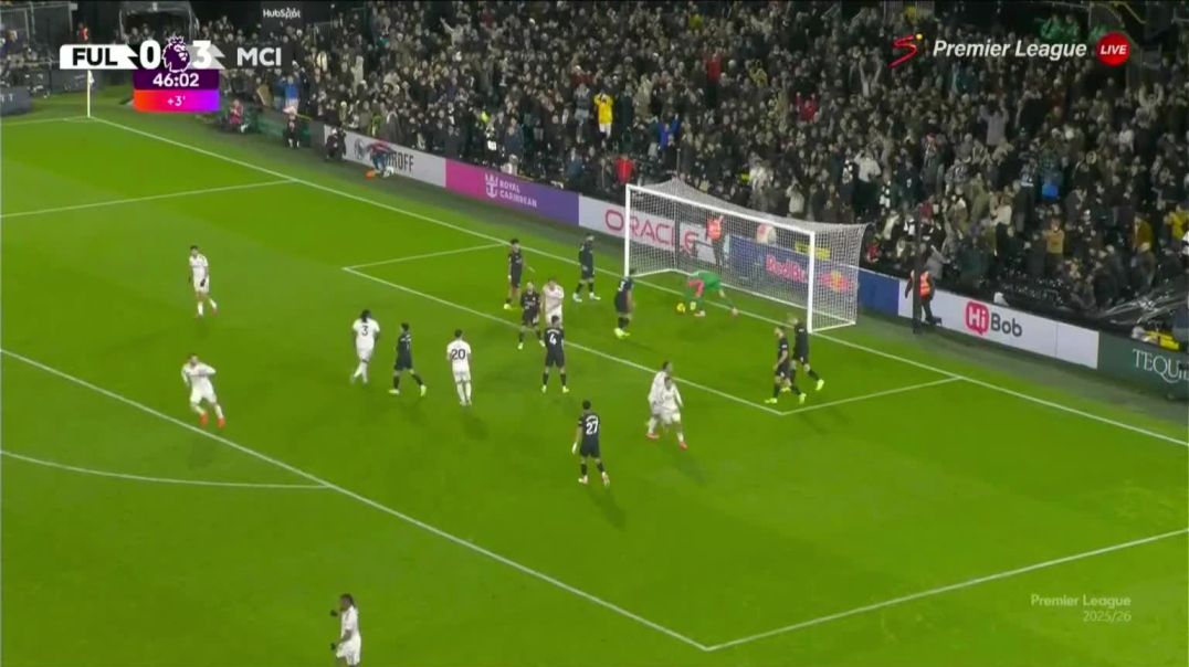 ⁣Fulham 1 - 3 Manchester City - E. Smith Rowe 45+1'