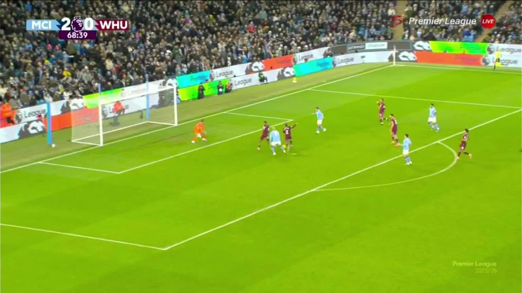 Manchester City [3] - 0 West Ham - E. Haaland 69'
