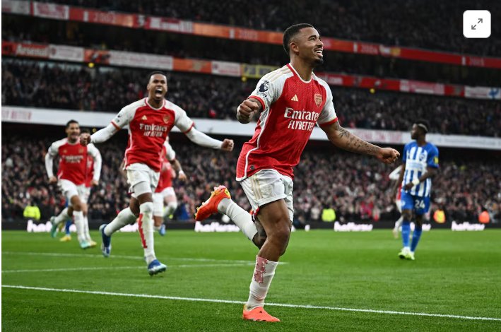 Arsenal 1-1 Brighton: Declan Rice's clumsy red card costs Gunners as Joao Pedro equaliser earns Seagulls draw