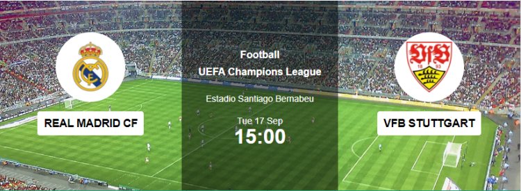 Real Madrid vs VFB Stuttgart | Champions League | League Stage | Pre Match