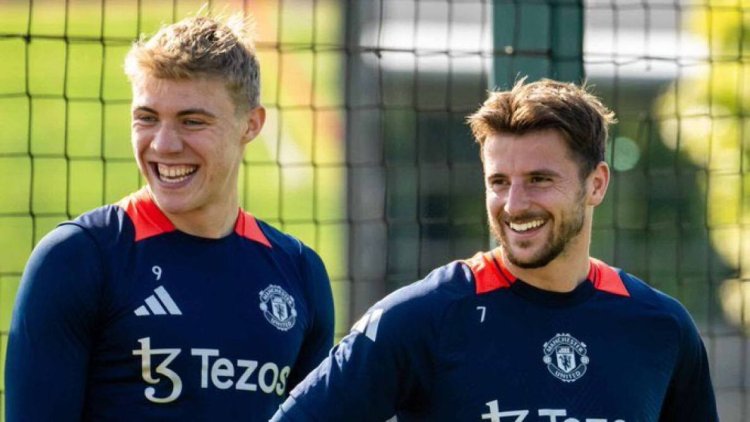 Mason Mount and Rasmus Hojlund are back in Manchester United training following injuries.