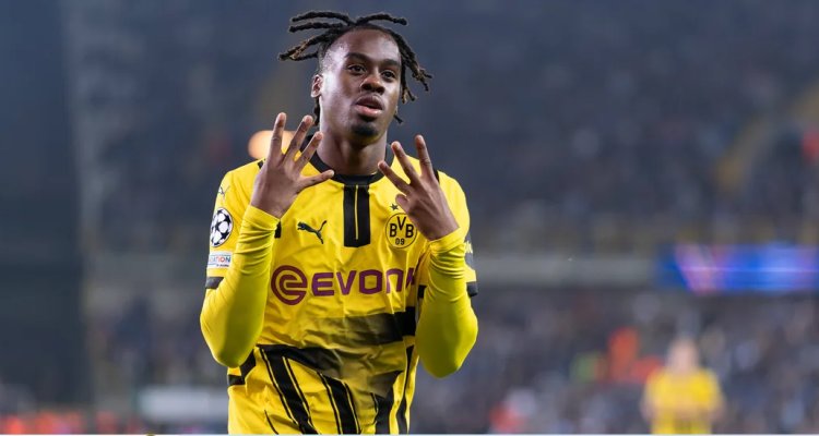 Jamie Gittens gets Borussia Dortmund off to a winning UEFA Champions League start at Club Brugge