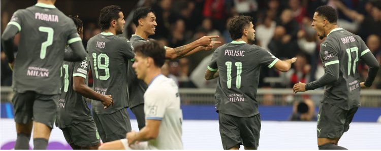 Reijnders double helps Milan beat 10-man Brugge