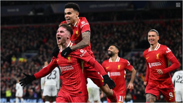 Liverpool 2-0 Real Madrid: Kylian Mbappe and Mo Salah miss penalties as Cody Gakpo and Alexis Mac Allister score