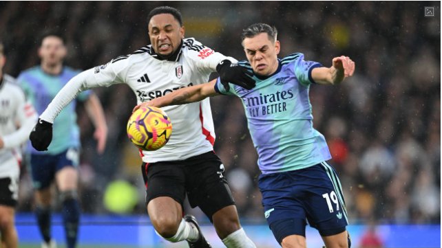 Arsenal's title hops dented after draw with resolute Fulham