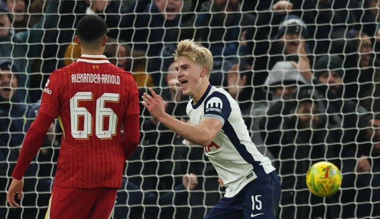 Bergvall's controversial goal stuns Liverpool and gives Spurs the advantage in the semi-finals.