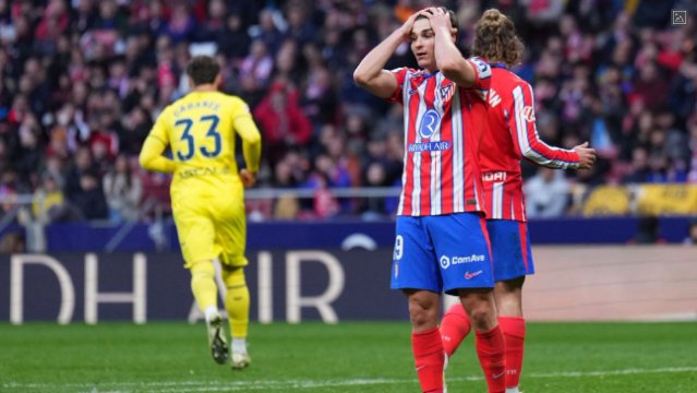 Atlético Madrid lose ground in title race with Villarreal draw