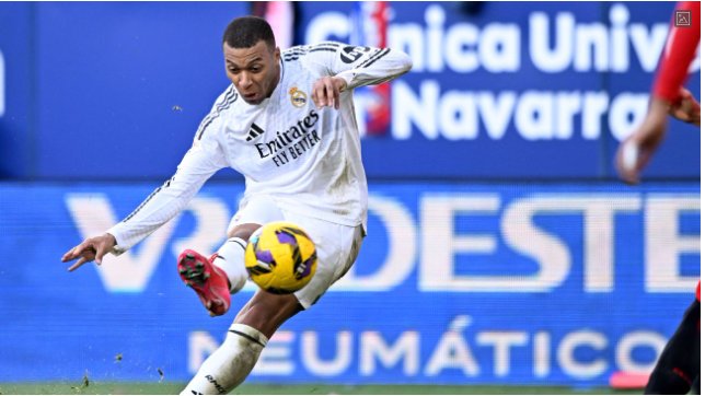 Kylian Mbappé scores as Real Madrid held to draw at Osasuna