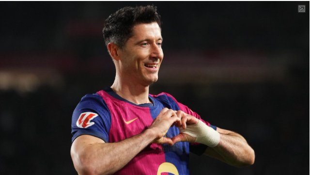 Barcelona top LaLiga after beating Rayo with Lewandowski penalty