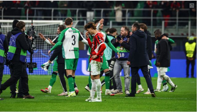 Feyenoord eliminate AC Milan in Champions League playoff