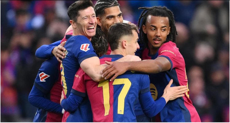 Barcelona top LaLiga with 4-0 win over 10-man Real Sociedad