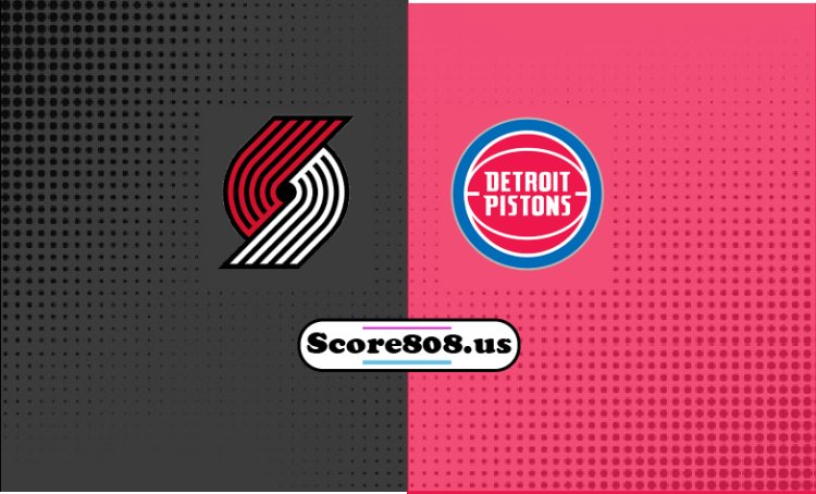 Trail Blazers Vs Pistons