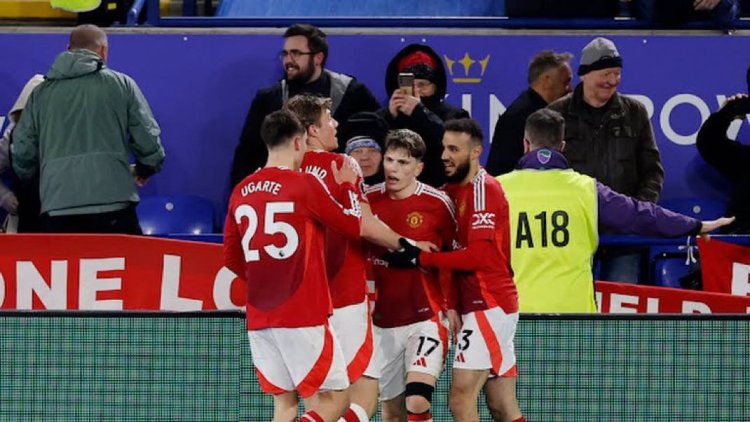 Alejandro Garnacho and Rasmus Hojlund both scored goals as Manchester United defeated Leicester City.